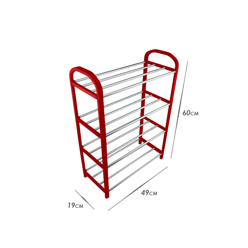 Sapateira Organizadora Desmontável 8 pares Vermelha