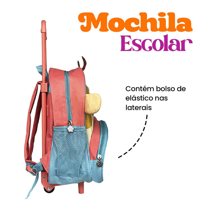 Mochila de Rodinha Infantil - Girafa