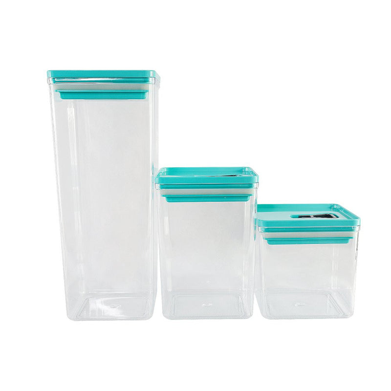 Kit Organizador Hermético Dubai Verde Tiffany 5 Litros