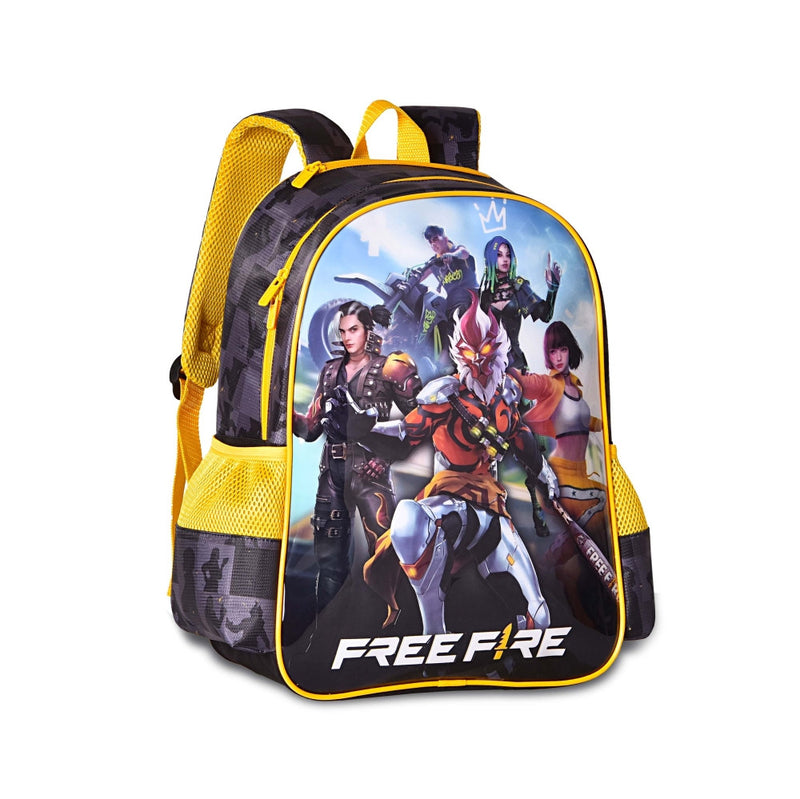 Mochila Infantil Escolar Passeio Costas Free Fire